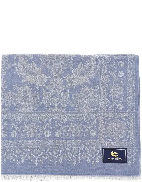 Jacquard Silk Blend Scarf