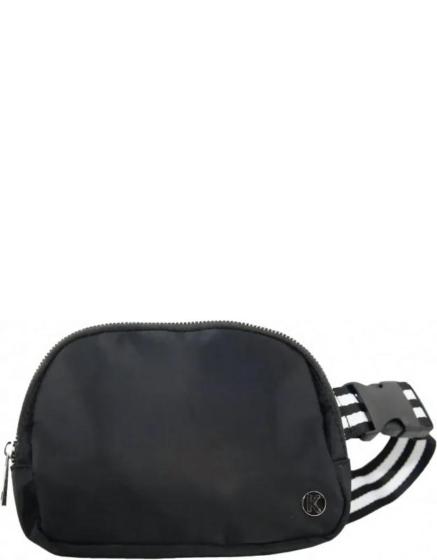 Fanny Pack With Striped Strap