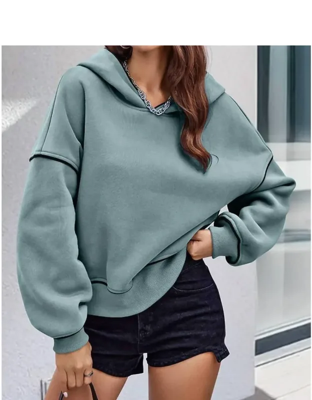 Loose Fit Drop Shoulder Hoodie