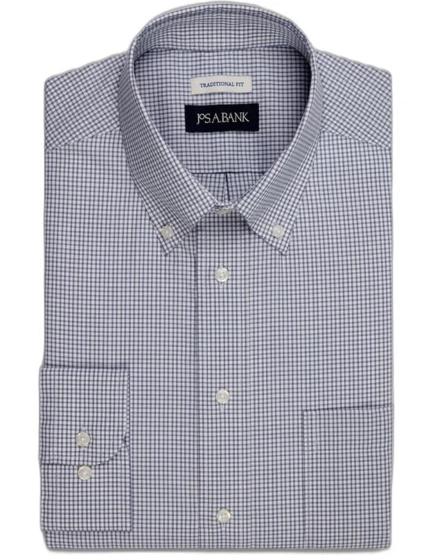 Traditional Fit Check Dress Shirt