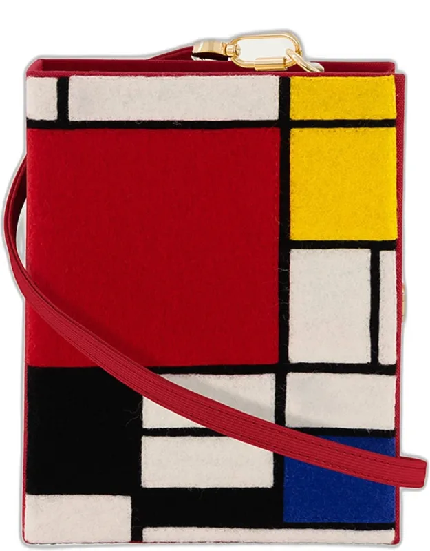 Piet Mondrian Book Clutch Bag