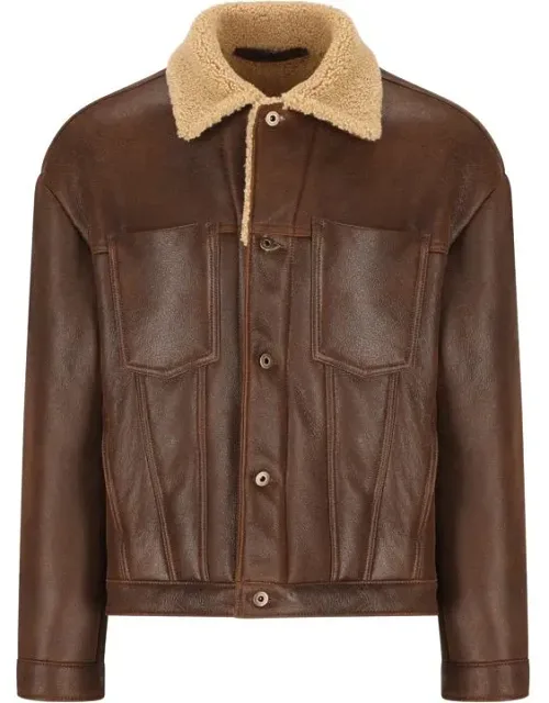 Salvatore Santoro 100% Sheepskin Trucker Jacket