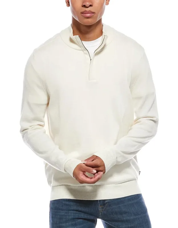 Lorman-d Wool-blend 1/4-zip Sweater