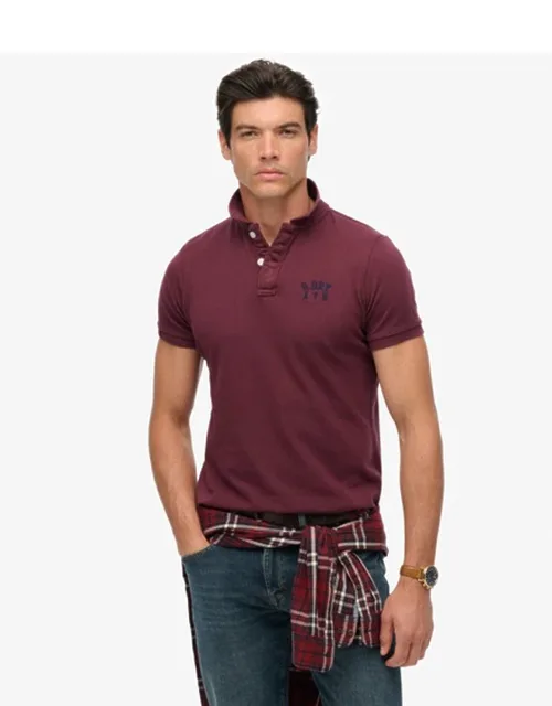 Vintage Athletic Embroidered Polo Shirt