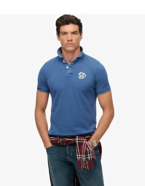 Vintage Athletic Embroidered Polo Shirt