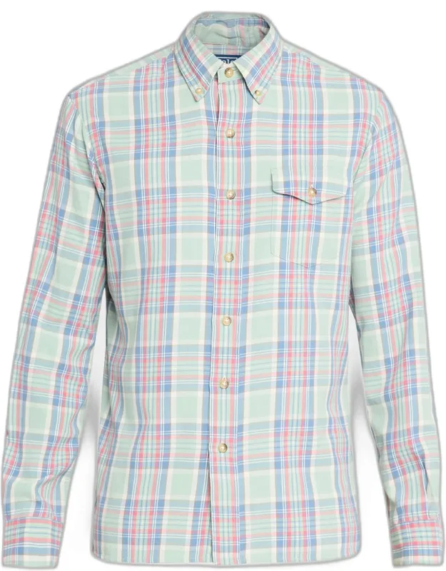 Classic Fit Plaid Twill Shirt