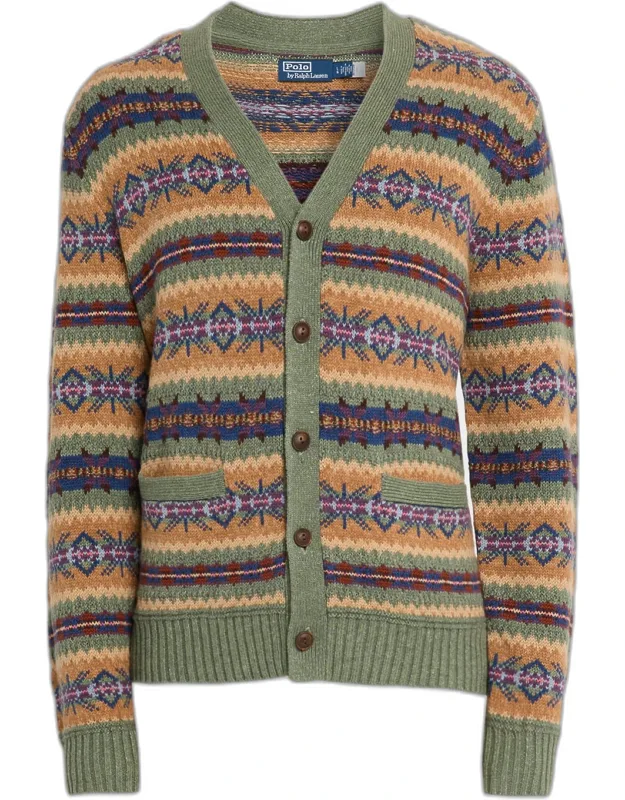 Fair Isle Cotton-blend Cardigan
