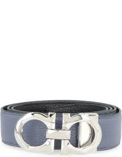 Gancini Reversible Leather Belt