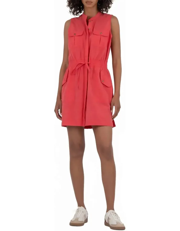 Utility Sleeveless Mini Dress