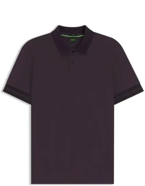 Striped Collar Polo Shirt