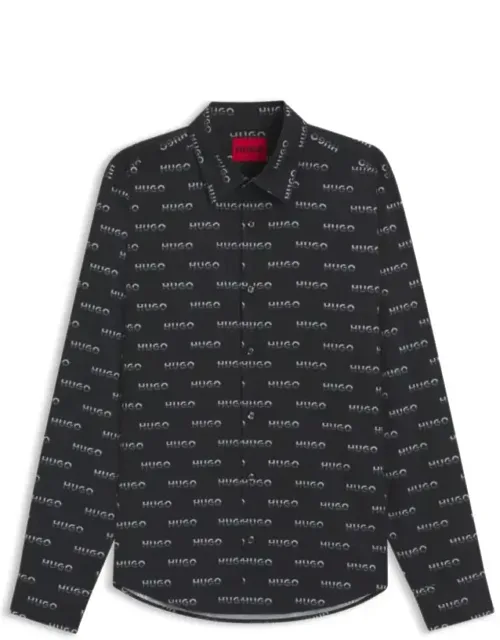 Printed Cotton Poplin Shirt