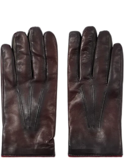 Leather Gloves With Wool-cashmere Lining