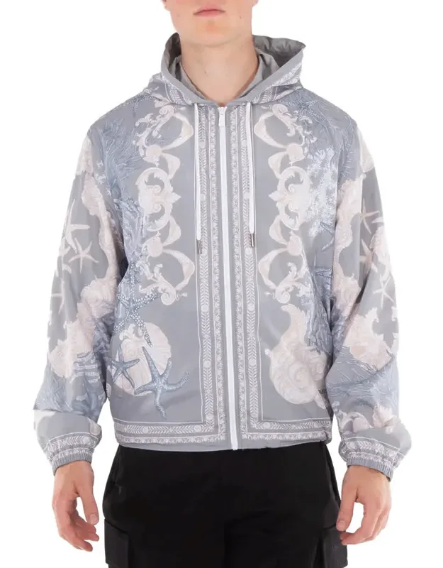 Barocco Sea Hooded Windbreaker