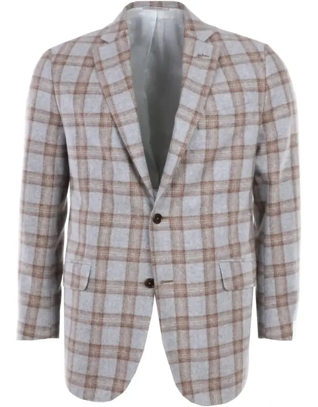 Wool & Cashmere Plaid Sportcoat