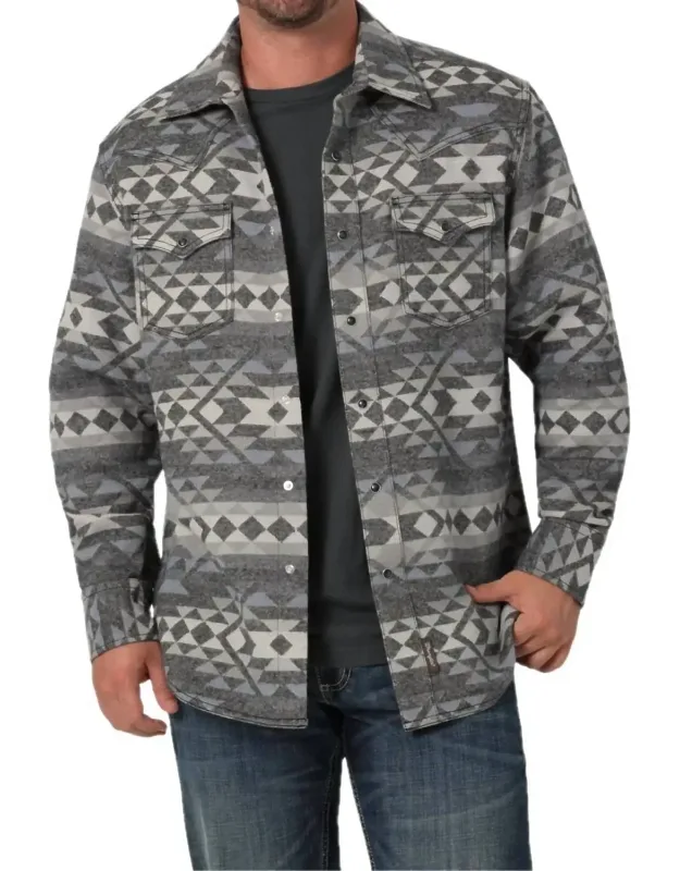 Retro Premium Jacquard Shirt Jacket