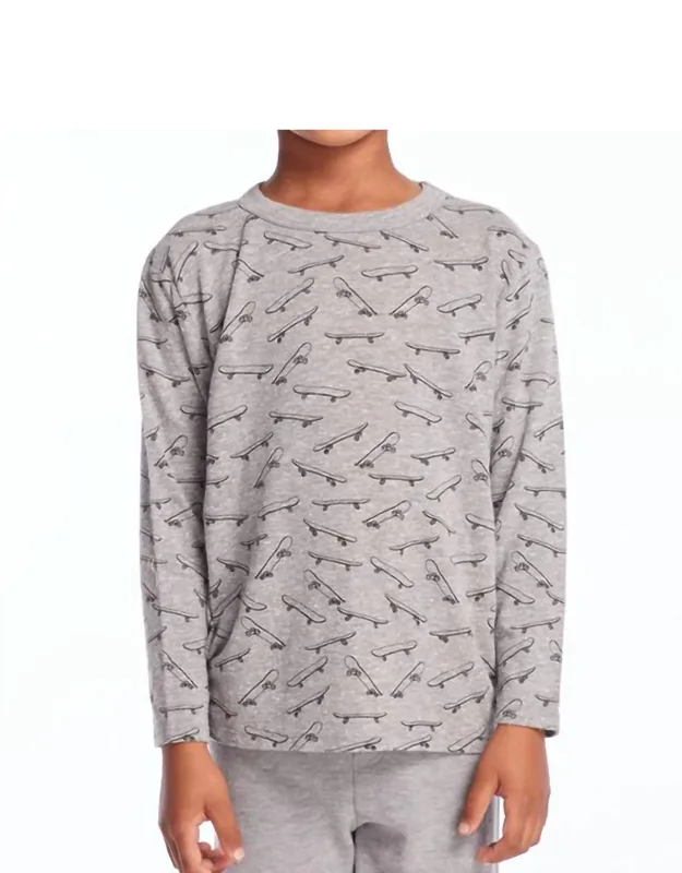 Skateboard Toss Long Sleeve Tee