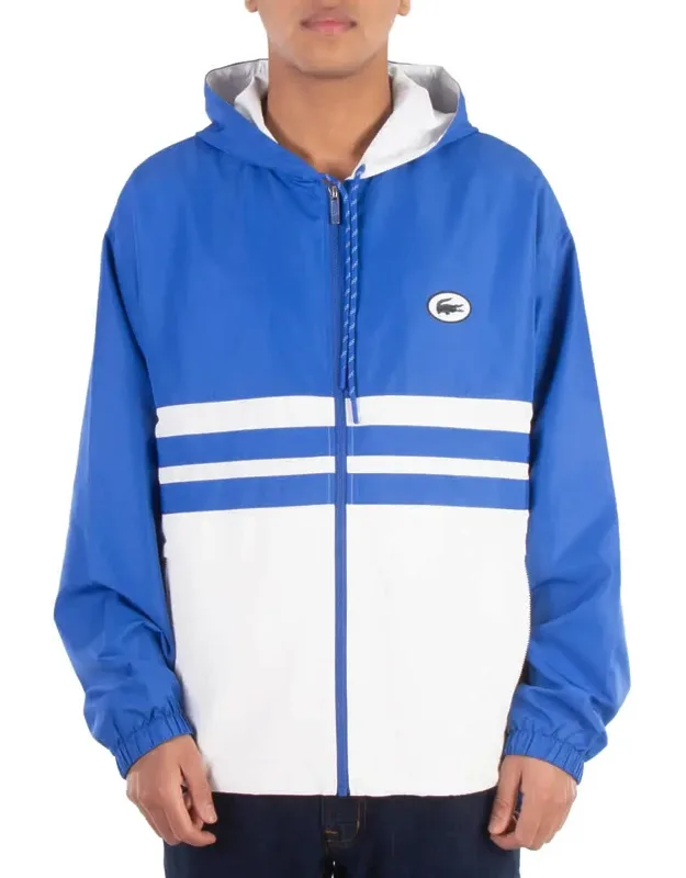 Colorblock Hooded Windbreaker Jacket