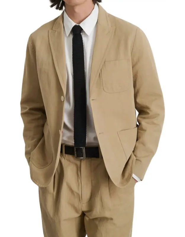 Blazer In Cotton Linen