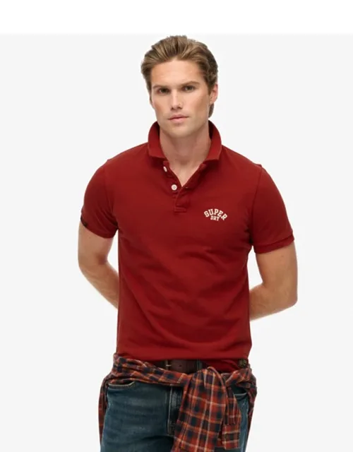 Vintage Athletic Embroidered Polo Shirt