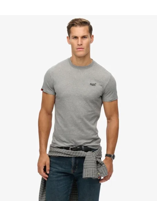 Superdry Organic Cotton Essential Logo T-shirt With Ribbed Crew Neckline And Embroidered Logo