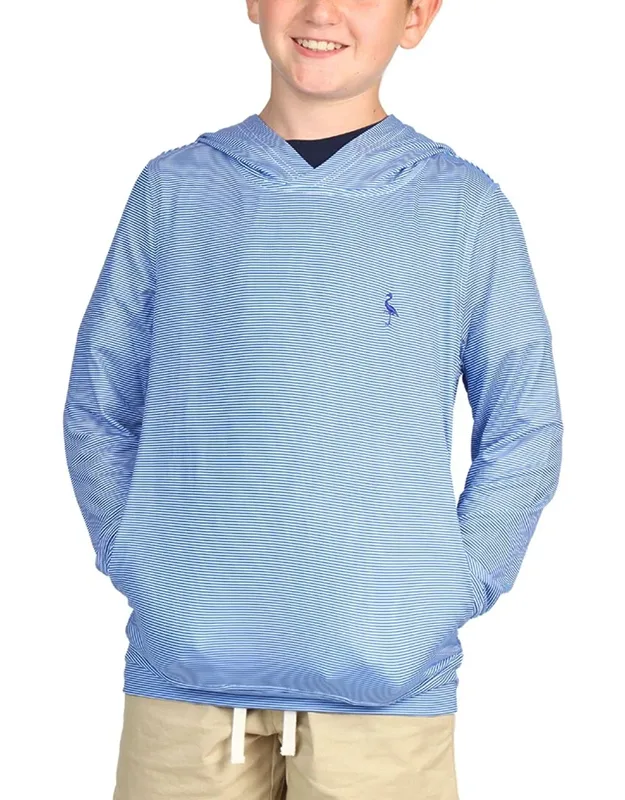 Micro Stripe Printed Performance Hoodie