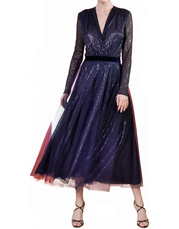 Micro Sequin Voile Skirt