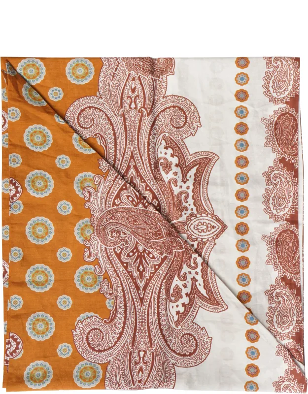 Paisley Cotton-silk Scarf