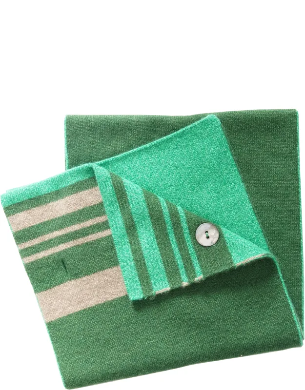 Buttoned Cashmere Scarf