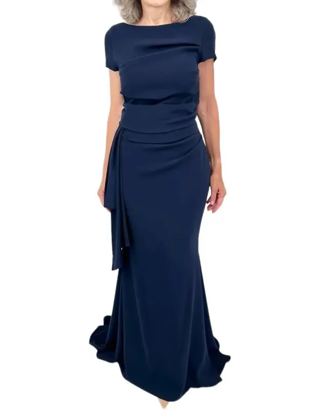 Bouvier Stretch Crepe Long Dress