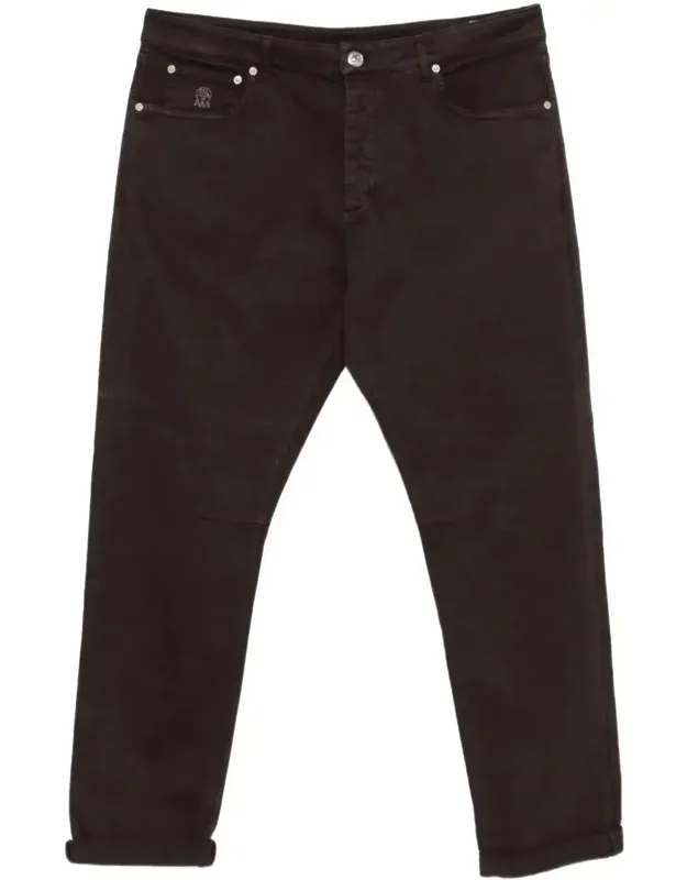 Five-pocket Straight Leg Jeans