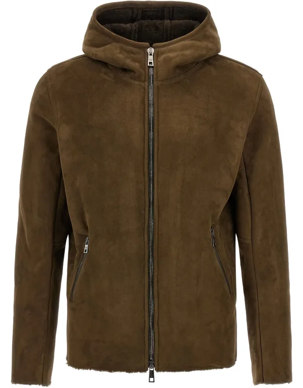 Shearling Hooded Jacket