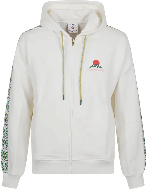 Technical Pocket & Laurel Tape Zip Hoodie