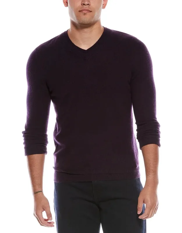 Double V-neck Cashmere Sweater