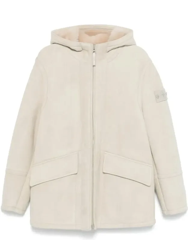 Suede Jacket With Hood