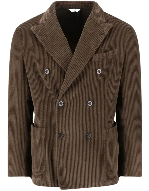 Blazer With Notched Lapel And Tailored Double-breasted Design