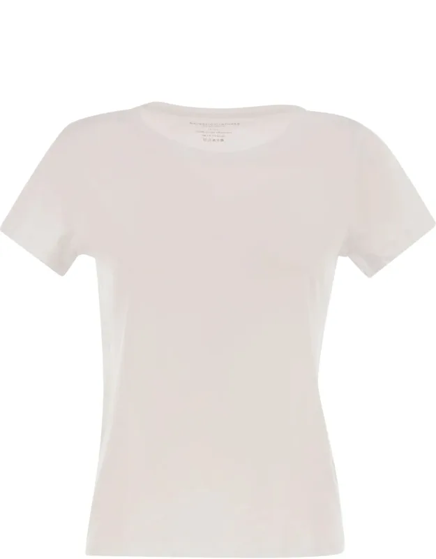 Crew-neck Short-sleeved Cotton T-shirt