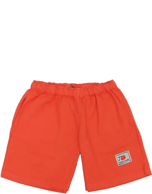 Smiling Woven Bermuda Shorts