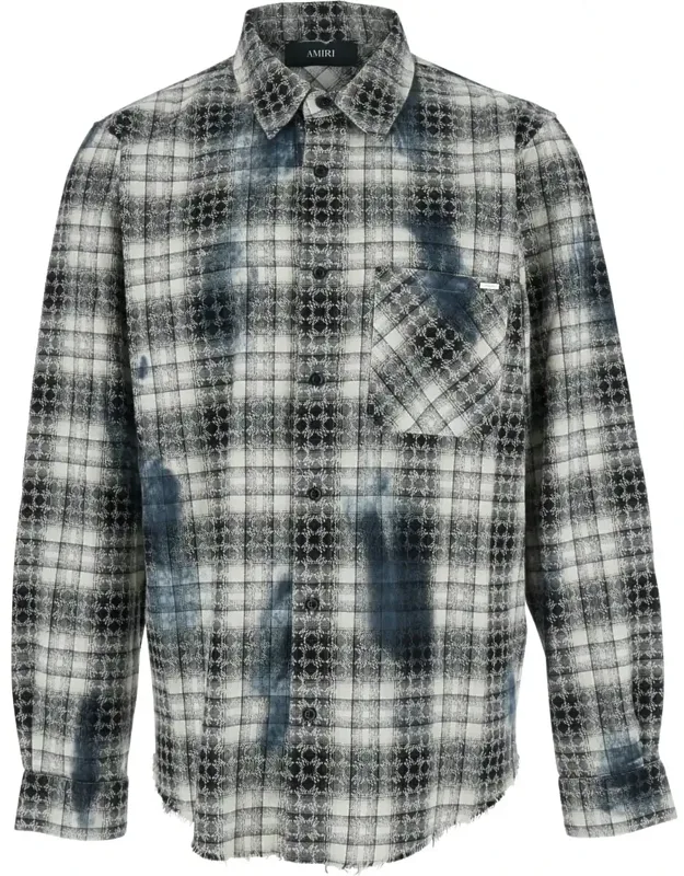 Shirt With Check Pattern And Logo Lettering On The Back In Flannel