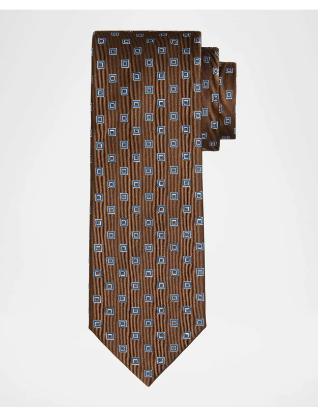 Woven Square Silk Tie