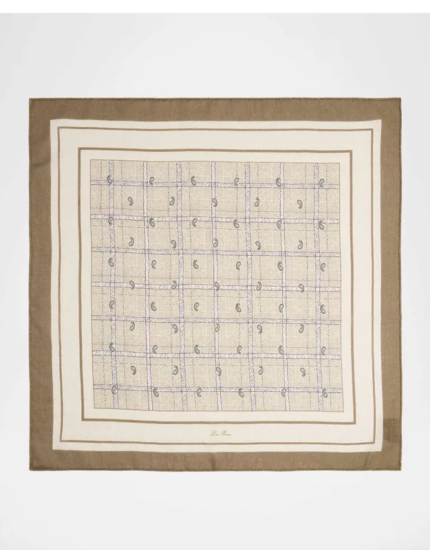 Boteh Cashmere And Silk Pocket Square