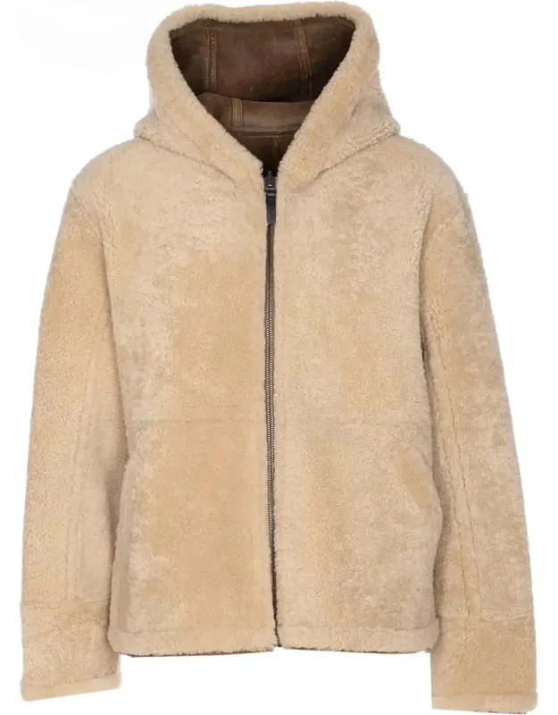 Reversible Aviateur Shearling Jacket