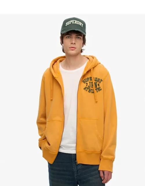 Vintage Athletic Zip Hoodie