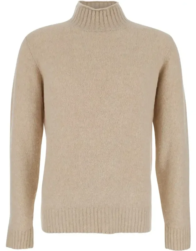 Turtle Neck Sweater In Wool