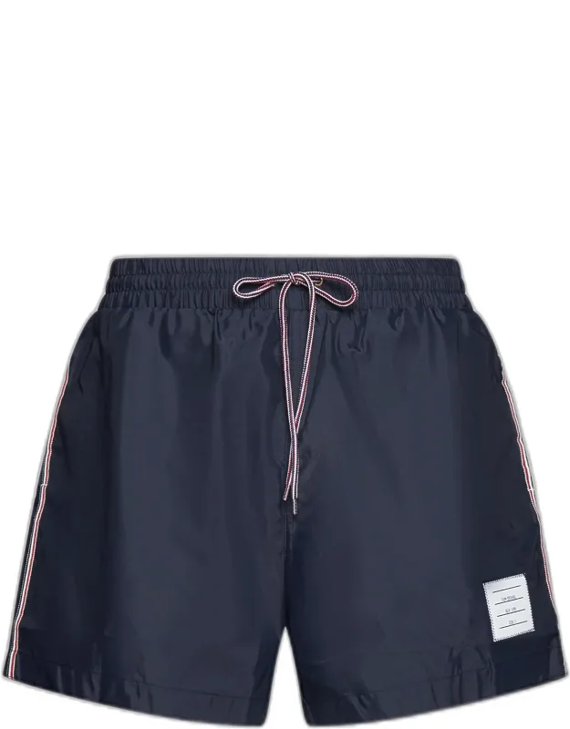 Tricolor Bands Swim Shorts