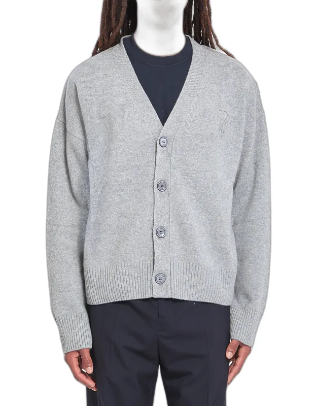 Cardigan With Long Sleeves And Front Closure