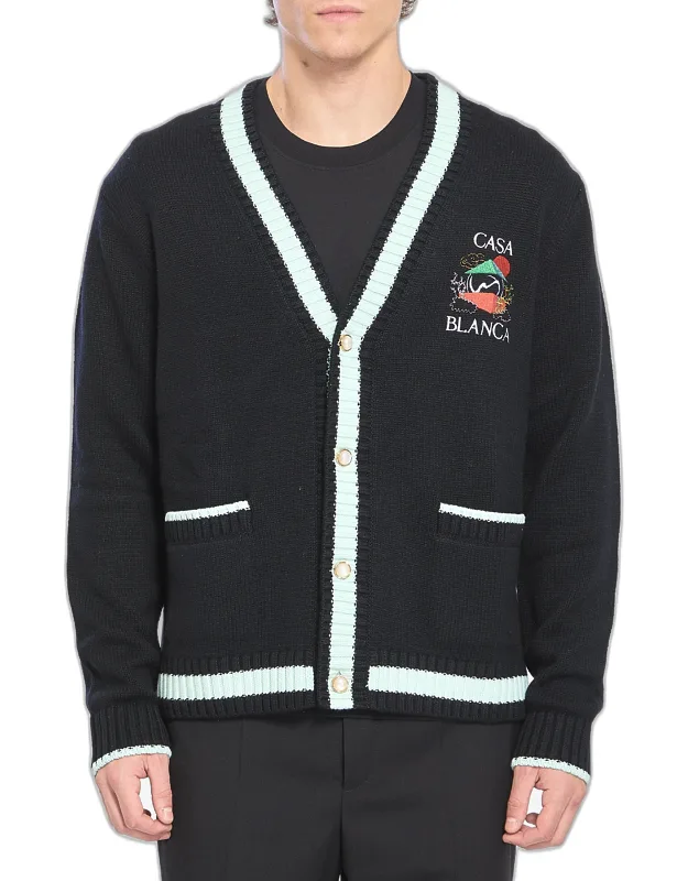 Stacked Mountain Temple Cardigan