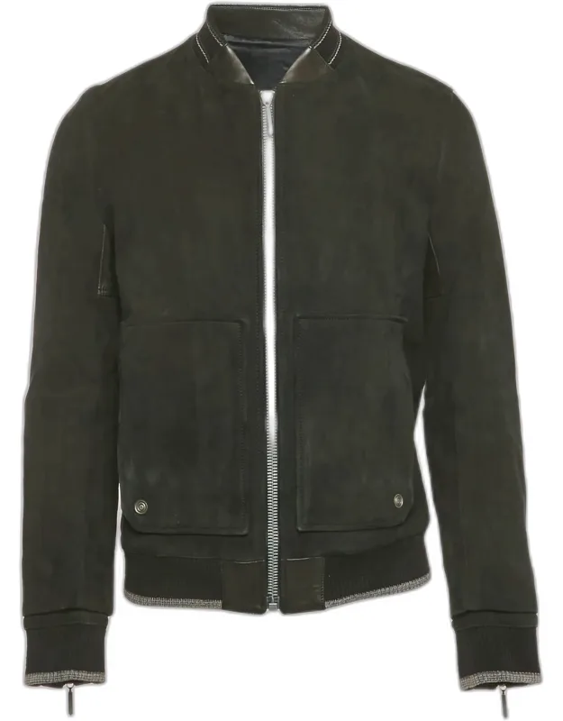 Suede Bomber Jacket