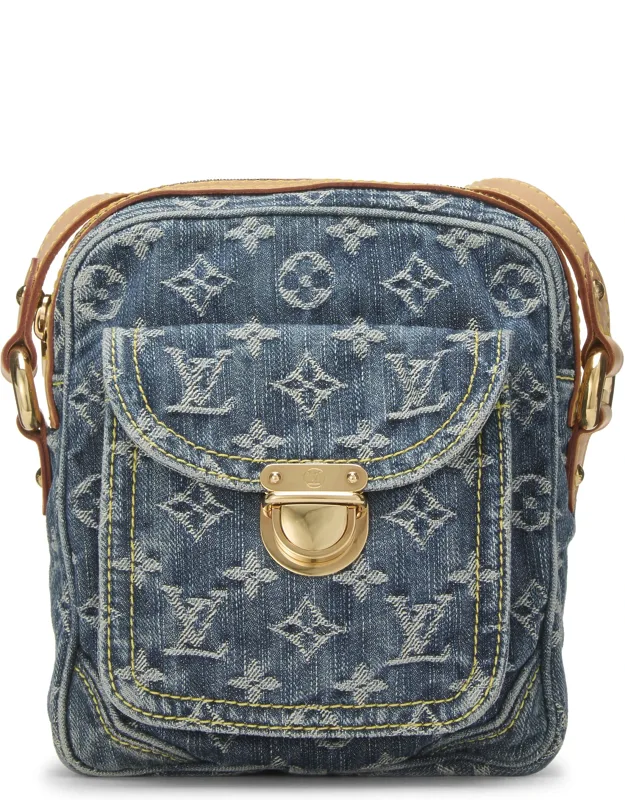 Monogram Denim Camera Bag