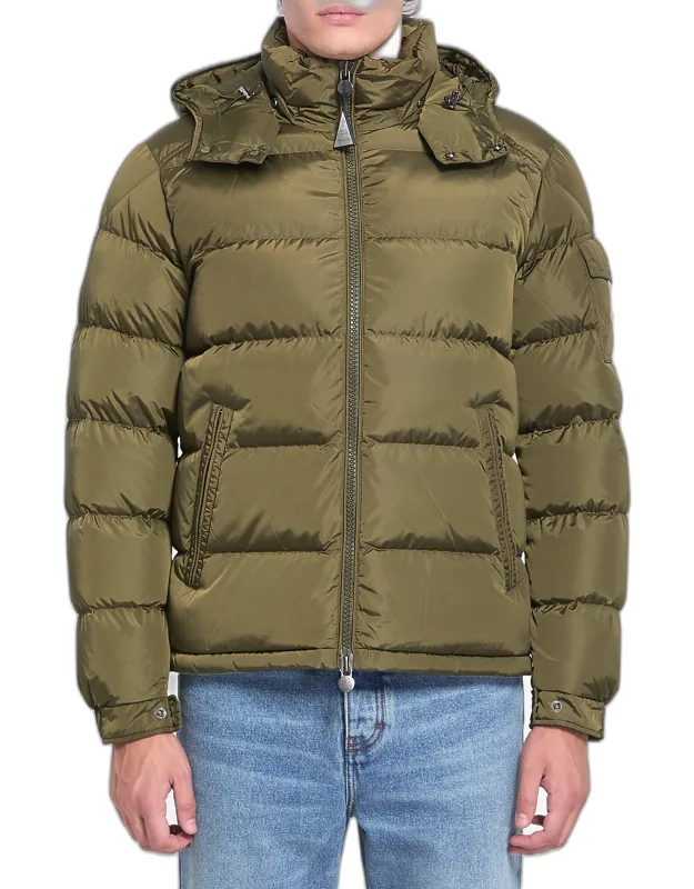 Maya Puffer Jacket With Removable Hood And Adjustable Hem