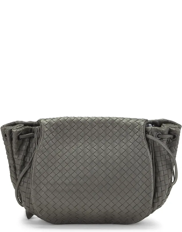 Intrecciato Flap Messenger Bag